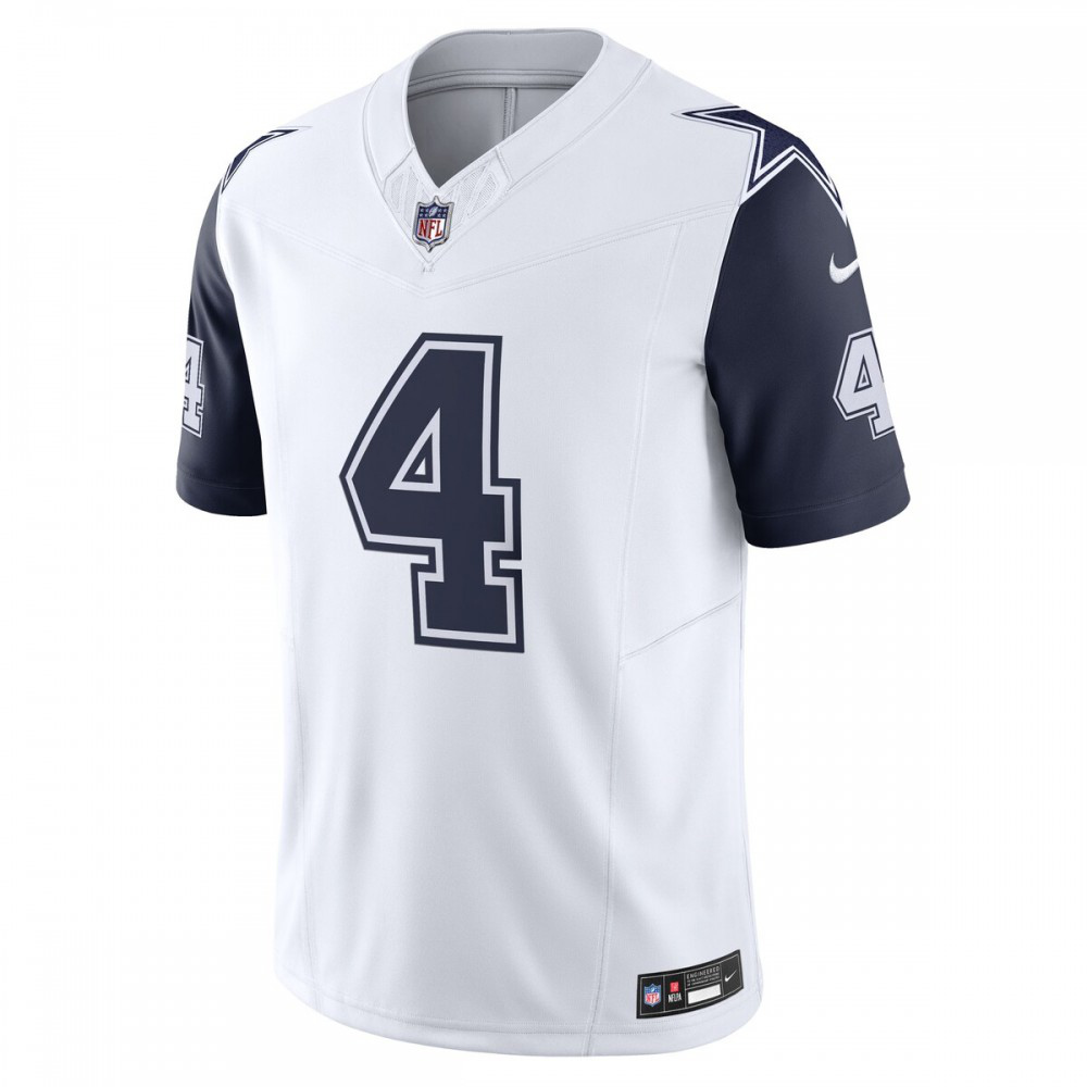Dak Prescott Dallas Cowboys Nike Vapor F.U.S.E. Limited Jersey - White-GridironStore